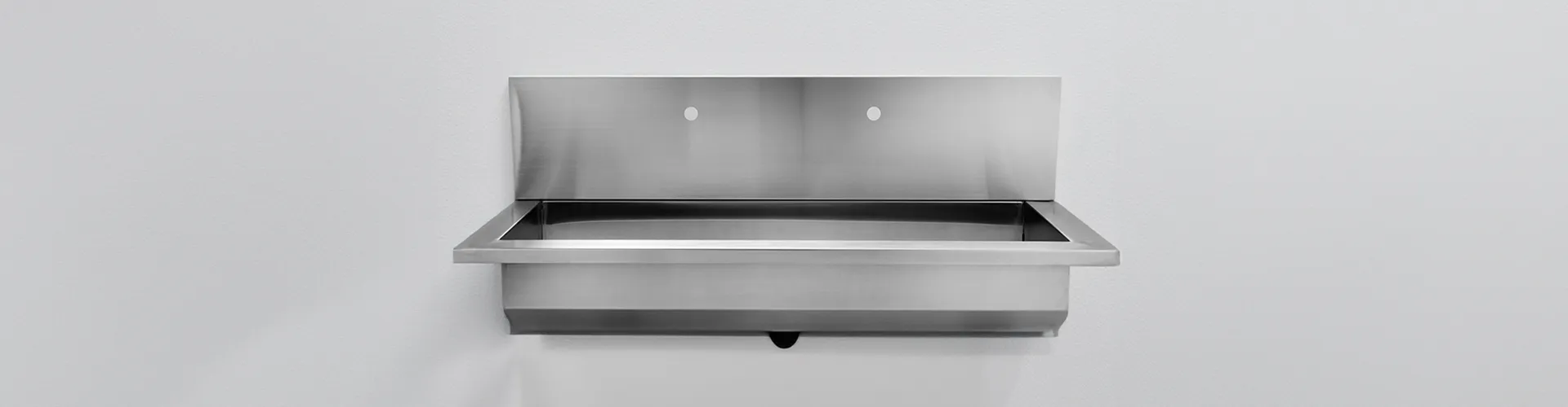 Hand Wash Trough With Splashback